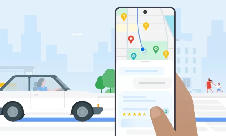 استخدام خرائط جوجل المدعومة بالذكاء الاصطناعي لاستكشاف الأماكن المجاورة أثناء القيادة