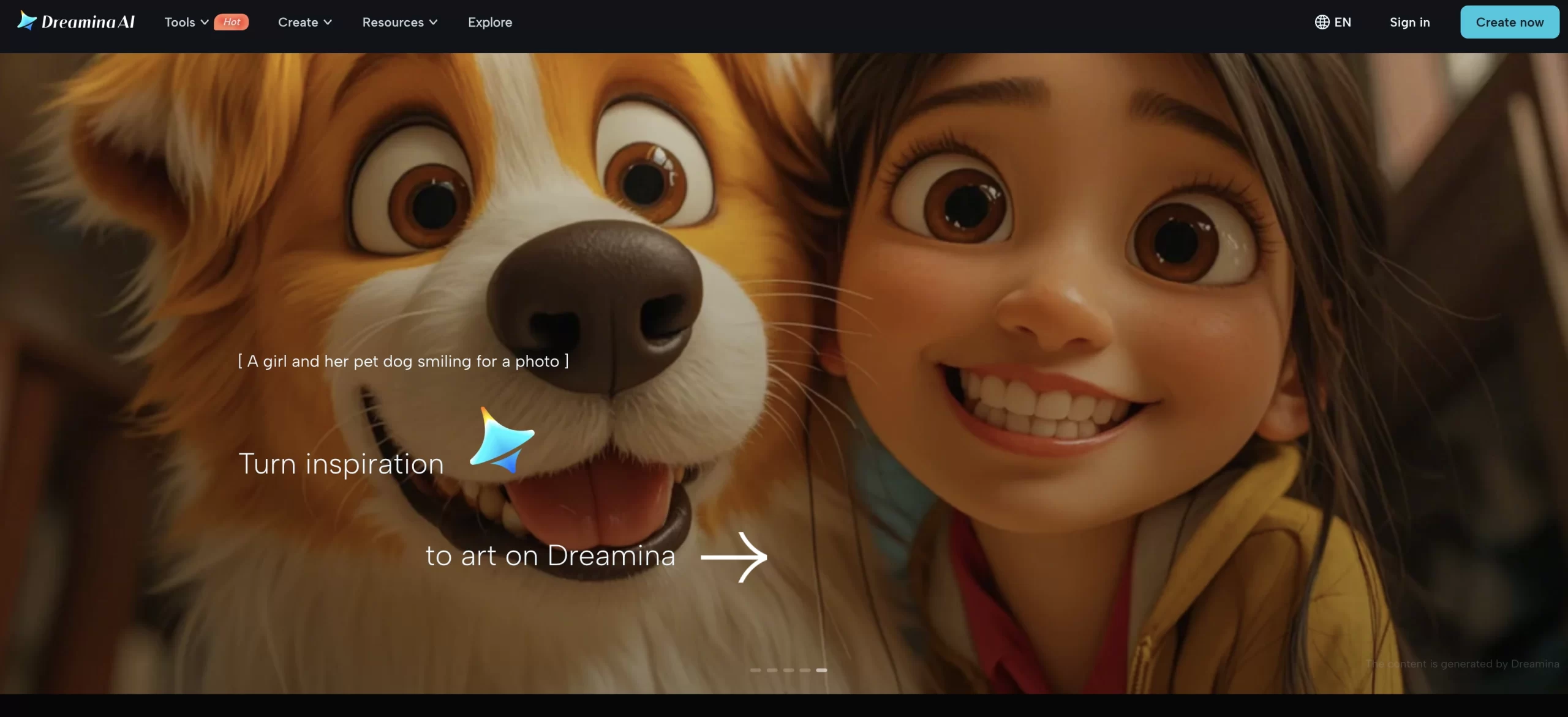 Dreamina AI، هي أداة تحرير وإنشاء صور وفيديوهات مدعومة بالذكاء الاصطناعي، طورتها شركة ByteDance المالكة لتطبيق TikTok.